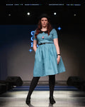 Darling Dress - Emoji Cat in Teal
