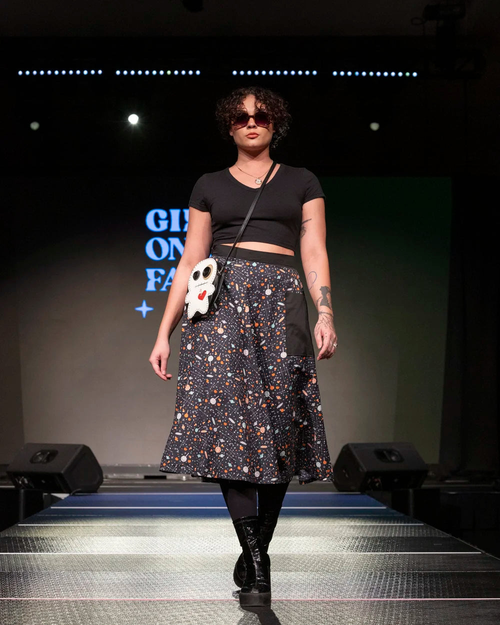 Kathryn Skirt - Mod Black Candies