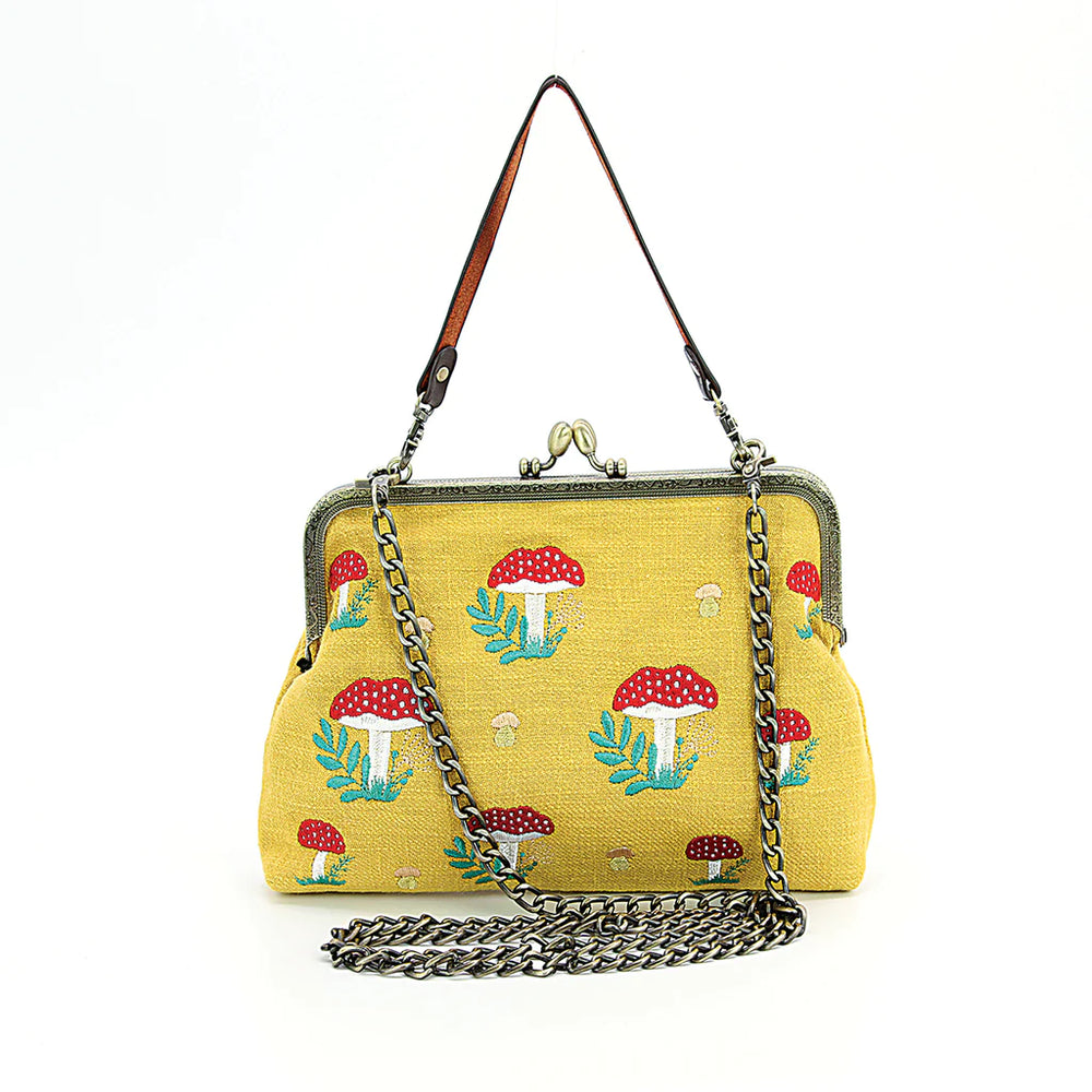Mushroom Clutch with convertable Straps