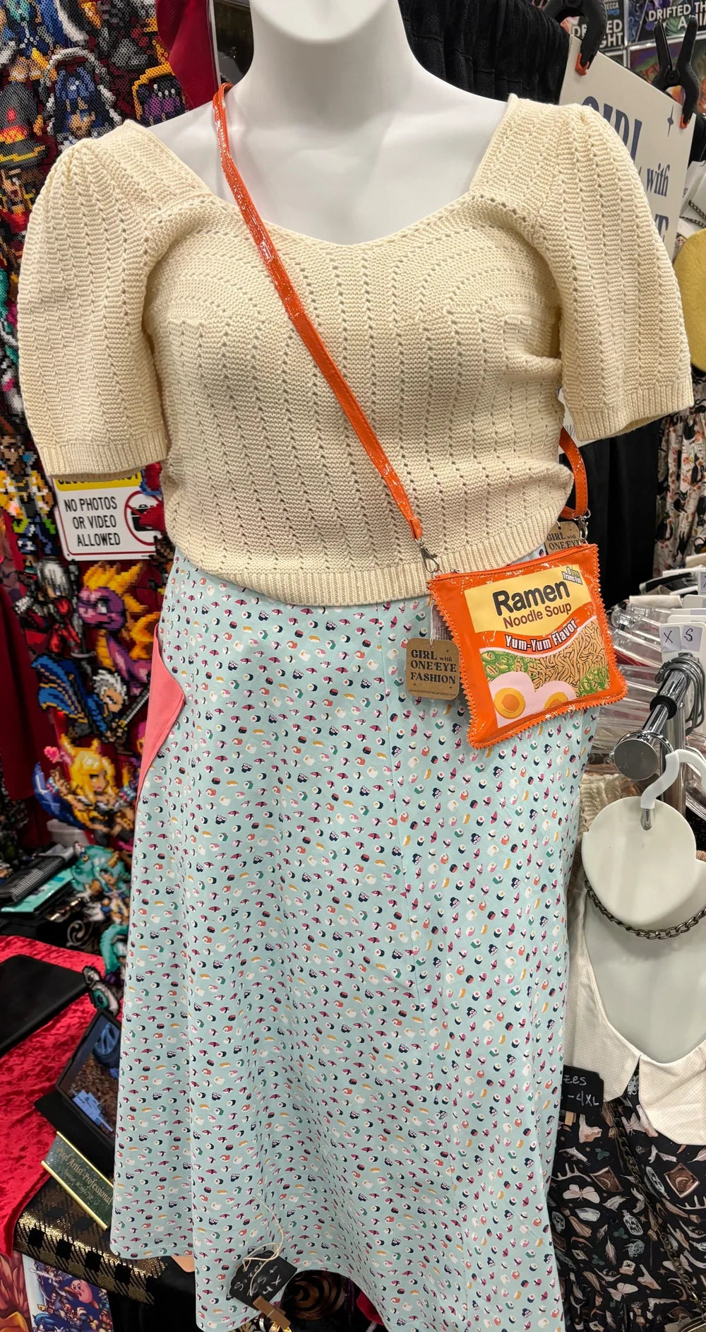 Kathryn Skirt - Sushi Break with Coral contrast