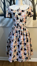 Darling Dress - Creepy Kitties in Blush