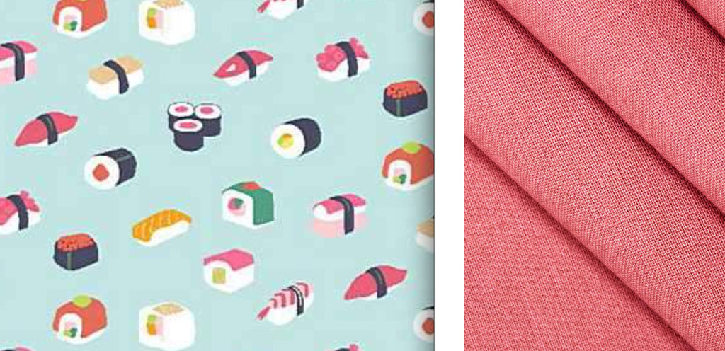 Kathryn Skirt - Sushi Break with Coral contrast
