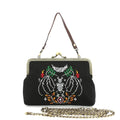 Skeletal Bat Clutch with convertible Straps